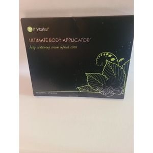 IT WORKS! Global Ultimate Body Applicator Contouring Cream Infused Cloth 4ct NEW